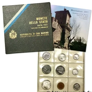 SAINT-MARIN Série FDC 8 Monnaies 1977 Rome fwo_707867 Monde Meilleur Prix