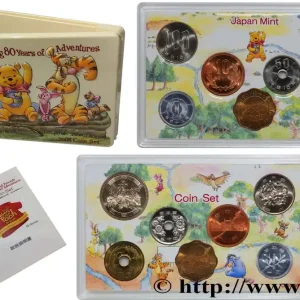 Offre Limitée JAPON Série 6 monnaies FDC + 1 jeton - 80th anniversaire de Winnie l’Ourson 2006 fwo_709529 Monde