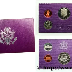 Gros Lot ÉTATS-UNIS D'AMÉRIQUE Série PROOF 5 monnaies 1985 San Francisco fwo_709791 Monde