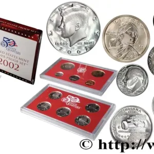Offre Limitée ÉTATS-UNIS D'AMÉRIQUE Série Silver Proof 10 monnaies 2002 S- San Francisco fwo_710081 Monde
