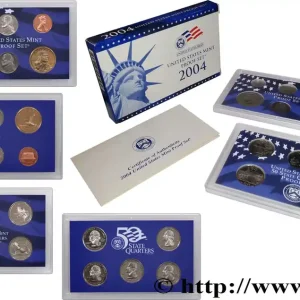 Nouvel Arrivage ÉTATS-UNIS D'AMÉRIQUE PROOF SET - 11 monnaies 2004 S- San Francisco fwo_715334 Monde