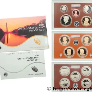 ÉTATS-UNIS D'AMÉRIQUE PROOF SET - 14 monnaies 2014 S- San Francisco fwo_716199 Monde Meilleure Qualité