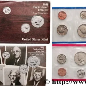 Premium ÉTATS-UNIS D'AMÉRIQUE Série 13 monnaies - Uncirculated Coin 1985 fwo_716636 Monde