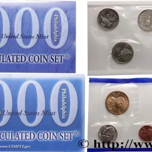 ÉTATS-UNIS D'AMÉRIQUE Série 10 monnaies - Uncirculated Coin set 2000 Philadelphie fwo_716696 Monde Livraison Mondiale