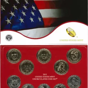 Original ÉTATS-UNIS D'AMÉRIQUE Série 14 monnaies 2015 Denver fwo_717167 Monde