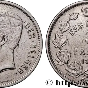 BELGIQUE 5 Frank - 1 Belga Albert Ier légende Flamande 1931 fwo_957176 Monde Produit De Marque