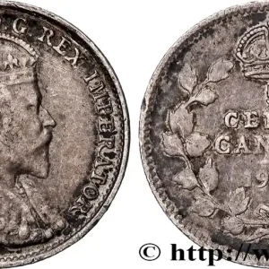 CANADA 5 Cents Édouard VII 1903 Heaton fwo_957155 Monde Haute Qualité
