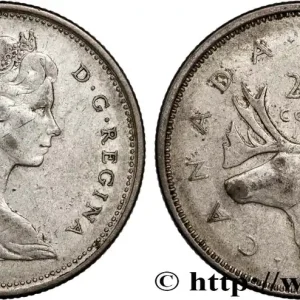 CANADA 25 Cents Elisabeth II 1968 fwo_956748 Monde Édition Limitée