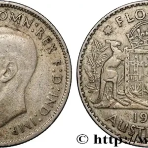 Meilleur Prix AUSTRALIE 1 Florin Georges VI 1947 Melbourne fwo_956714 Monde