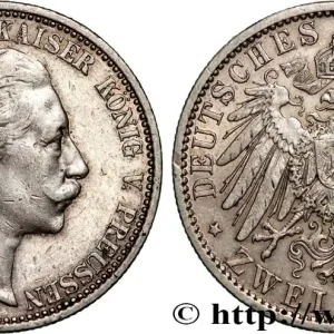 Meilleure Vente ALLEMAGNE - PRUSSE 2 Mark Guillaume II 1904 Berlin fwo_895451 Monde