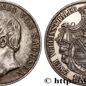 ALLEMAGNE - ROYAUME DE SAXE - JEAN 2 Thaler 1859 Dresde fwo_895746 Monde Offre Du Jour