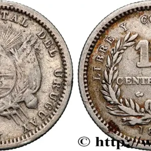 Prix Réduit URUGUAY 10 Centesimos emblème 1877 Paris fwo_895872 Monde