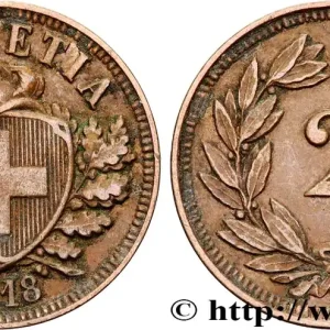SUISSE 2 Centimes (Rappen) 1918 Berne fwo_816123 Monde En Vogue