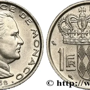 Prix Promo MONACO 1 Franc Rainier III 1968 Paris fwo_824776 Monde