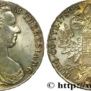 AUTRICHE 1 Thaler (REFRAPPE) Marie-Thérèse 1780 Vienne fwo_850053 Monde Réduction