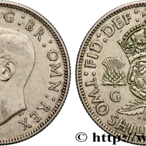 ROYAUME-UNI 1 Florin (2 Shillings) Georges VI 1945 fwo_853816 Monde Bon Plan