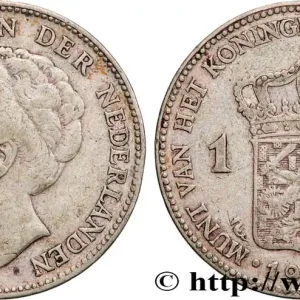 PAYS-BAS 1 Gulden Wilhelmina 1924 fwo_862179 Monde Top Vente