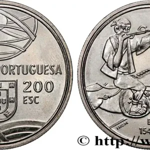 Offre Exclusive PORTUGAL 200 Escudos Espingarda, cavalier japonais 1993 fwo_868455 Monde
