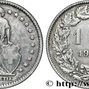 SUISSE 1 Franc Helvetia 1908 Berne fwo_868471 Monde Offre Spéciale