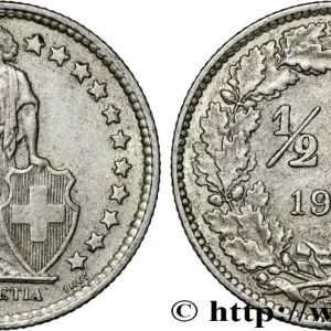 SUISSE 1/2 Franc Helvetia 1957 Berne - B fwo_868759 Monde Offre Exclusive