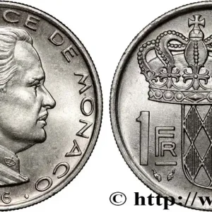 Prix Bas MONACO 1 Franc Rainier III 1976 Paris fwo_883126 Monde