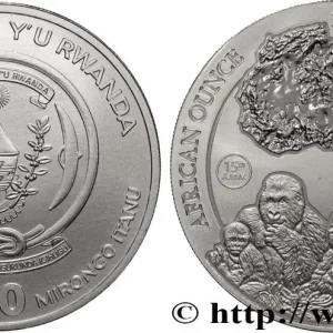 Meilleure Vente ARGENT D'INVESTISSEMENT 1 Oz - 50 Francs Gorille de Montagne 2023 fwo_883676 Monde