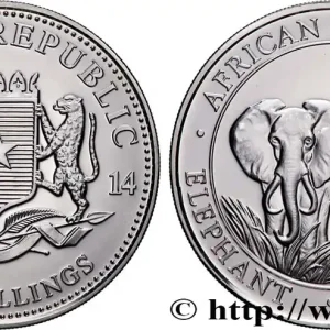 Offre Exclusive ARGENT D'INVESTISSEMENT 1 Oz - 100 Shillings Éléphant 2014 fwo_884079 Monde