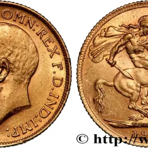 OR, PALLADIUM ET PLATINE INVESTISSEMENT 1 Souverain Georges V 1913 Londres fwo_887811 Monde Commande En Gros