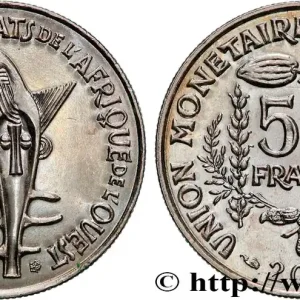 ÉTATS DE L'AFRIQUE DE L'OUEST (BCEAO) 50 Francs BCEAO masque 2005 Paris fwo_895054 Monde Expédié Aujourd’hui