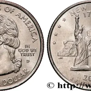 ÉTATS-UNIS D'AMÉRIQUE 1/4 Dollar New-York : "Gateway to Freedom" 2001 Denver fwo_897182 Monde Livraison Express