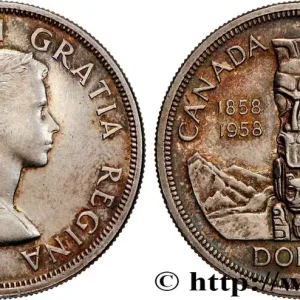 Pas Cher CANADA 1 Dollar Elisabeth II 1958 fwo_898174 Monde
