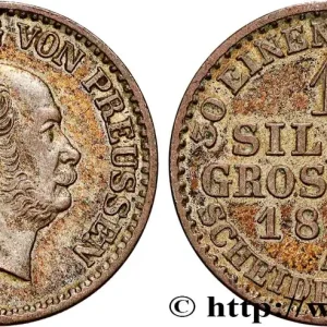 Petit Prix ALLEMAGNE - PRUSSE 1 Silbergroschen Guillaume Ier 1863 Berlin fwo_898439 Monde