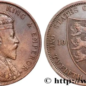JERSEY 1/12 Shilling Edouard VII 1909 fwo_898493 Monde Meilleure Vente