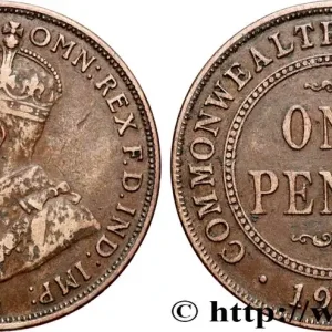 AUSTRALIE 1 Penny Georges V 1918 Calcutta fwo_898556 Monde Livraison Express