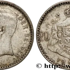 BELGIQUE 20 Francs Albert Ier légende Flamande 1934 fwo_898605 Monde Commander Vite