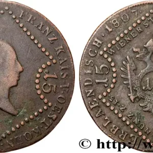 Prix Cassé AUTRICHE 15 Kreuzer François Ier 1807 Kremnitz fwo_898652 Monde