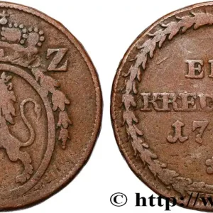 ALLEMAGNE - PALATINAT-DEUX-PONTS 1 Kreuzer Charles II Auguste duché de Palatinat-Deux-Ponts 1788 fwo_898692 Monde Commander Maintenant