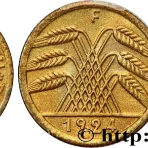 Achat Immédiat ALLEMAGNE 5 Rentenpfennig gerbe de blé 1923 Stuttgart fwo_893788 Monde