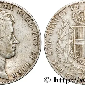 Prix Réduit ITALIE - ROYAUME DE SARDAIGNE 5 Lire Charles Albert 1848 Gênes fwo_896914 Monde