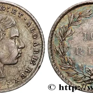 PORTUGAL - ROYAUME DU PORTUGAL - PIERRE V 100 Réis 1861 fwo_897020 Monde Édition Limitée