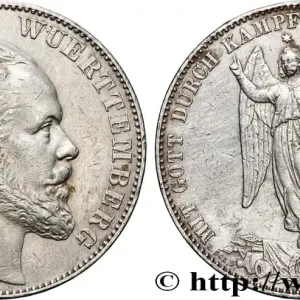 Top Qualité ALLEMAGNE - WURTEMBERG 1 Thaler Charles 1871 Stuttgart fwo_897068 Monde