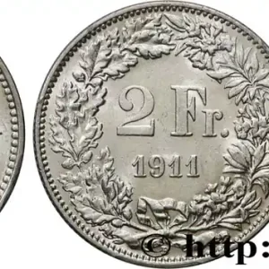 Must-Have SUISSE 2 Francs Helvetia 1911 Berne fwo_898292 Monde