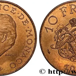 MONACO 10 Francs Rainier III 1982 Paris fwo_956579 Monde Édition Limitée