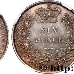 Offre Limitée GRANDE BRETAGNE - VICTORIA 6 Pence Victoria tête jeune 1850 Londres fwo_775387 Monde