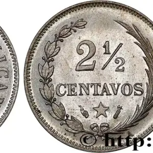 RÉPUBLIQUE DOMINICAINE 2 1/2 Centavos Proof 1888 Paris fwo_804524 Monde Petit Prix