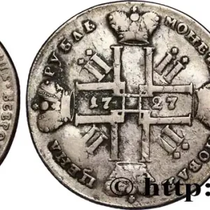 RUSSIE - PIERRE II Rouble 1727 Saint-Petersbourg fwo_875258 Monde Vente Flash