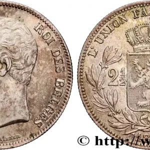 Livraison Express BELGIQUE - ROYAUME DE BELGIQUE - LÉOPOLD Ier 2 1/2 Francs petite tête nue 1849 Bruxelles fwo_891719 Monde