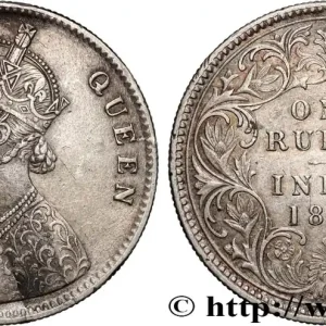 Offre Limitée INDES BRITANNIQUES 1 Roupie Victoria 1862 Calcutta fwo_897575 Monde