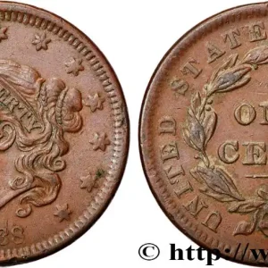 Remise ÉTATS-UNIS D'AMÉRIQUE 1 Cent Liberté “Matron Head” 1838 Philadelphie fwo_897936 Monde