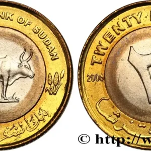 Top Qualité SOUDAN 20 Piastres vache 2006 fwo_817160 Monde